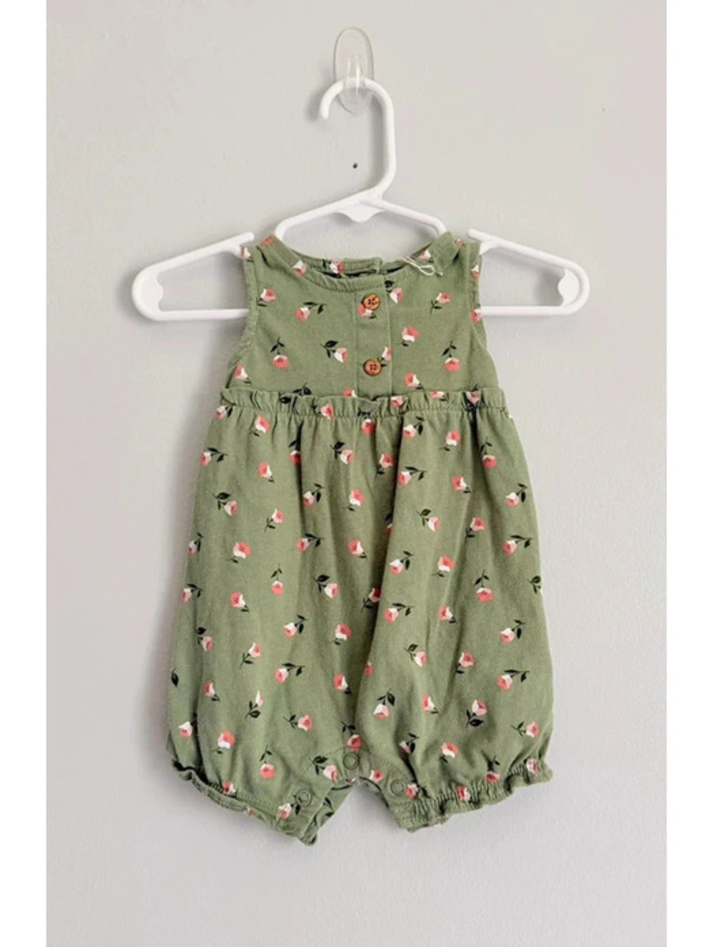 Carter’s Green Floral Romper 3M
